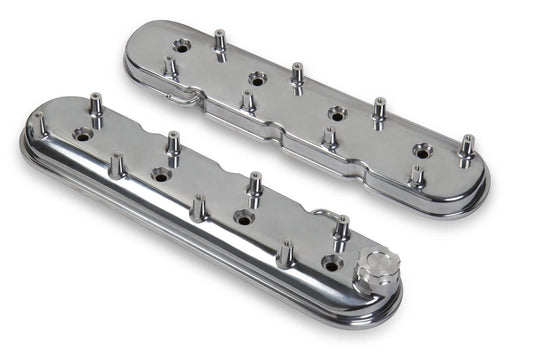 Holley HO241-90 Polished LS Chev/GM LS2 LS3 LS7 V8 Alloy Valve Covers