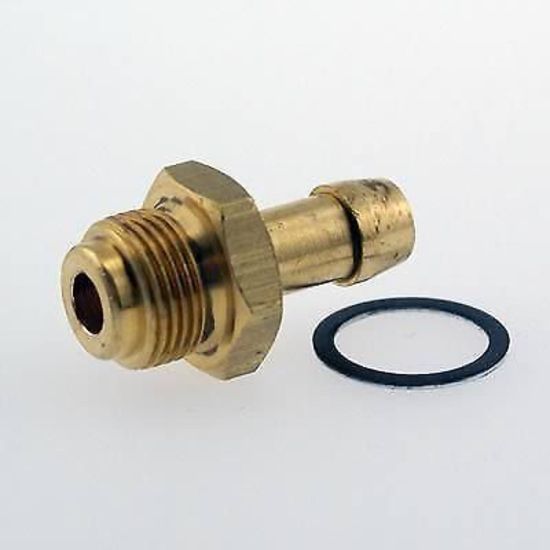 Holley HO26-24 Brass Fuel Bowl Fitting 9/16"-24 Thread 5/16" Inlet