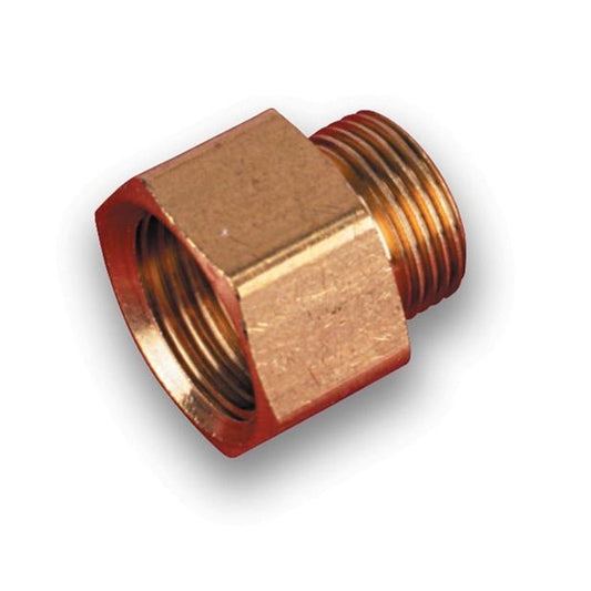 Holley Side Fuel Inlet Fitting (Standard Fitting Tube 3/8" Thread 9/16-24 (A) x 5/8-18 (B)) (HO26-43)