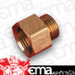 Holley Side Fuel Inlet Fitting (Standard Fitting Tube 3/8" Thread 9/16-24 (A) x 5/8-18 (B)) (HO26-43)