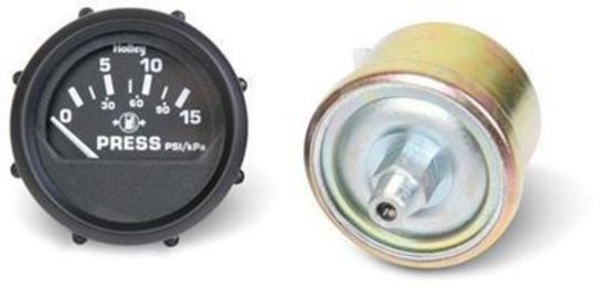 Gauge Fuel Pressure 0-15 psi 2 1/16 in. Analog Electrical Black Face Each