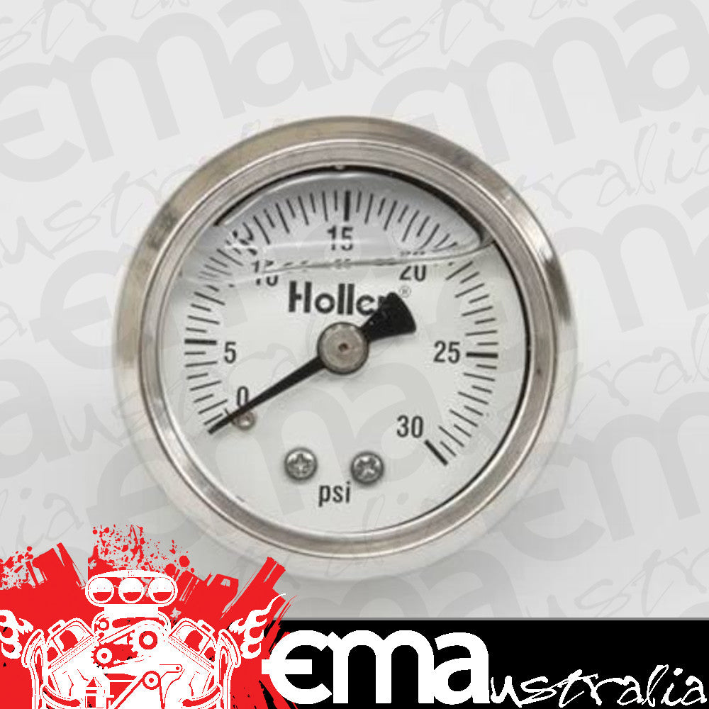 Gauge Fuel Pressure 0-30 psi 1 1/2 in. Analog Mechanical White Face Each