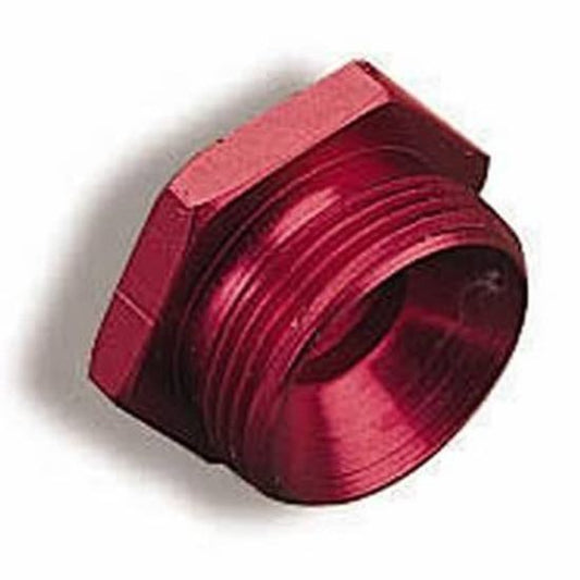 Fitting Fuel Bowl Inlet Plug Male Threads Aluminium Red 7/8-20 Thread Each