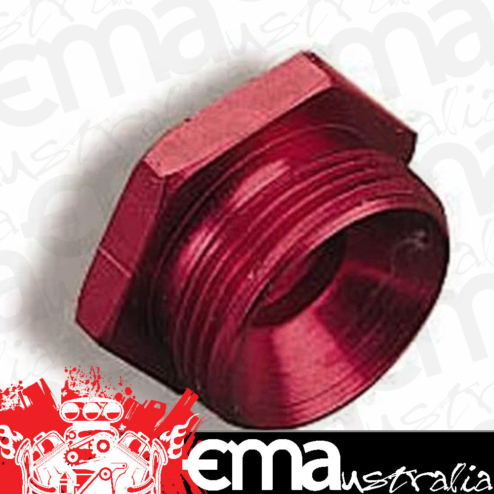 Fitting Fuel Bowl Inlet Plug Male Threads Aluminium Red 7/8-20 Thread Each