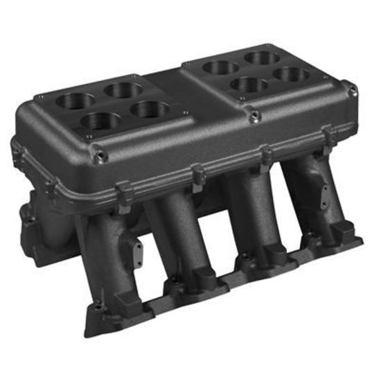 Intake Manifold Holden Chevrolet LS Modular Hi-Ram Single Plane Aluminium Black 11.08 in. HeightFits Holden Chevrolet LS3/L92/Holden Chevrolet LS7 Hea
