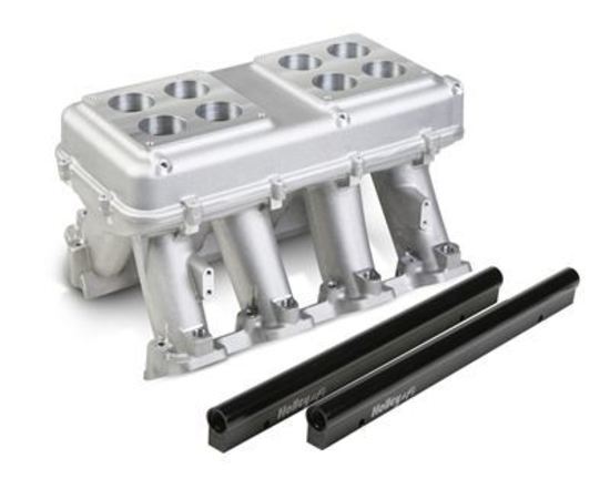 Intake Manifold Holden Chevrolet LS Complete Multi-port Aluminium Dual 4500 Dominator Style Throttle Body Mounting Each