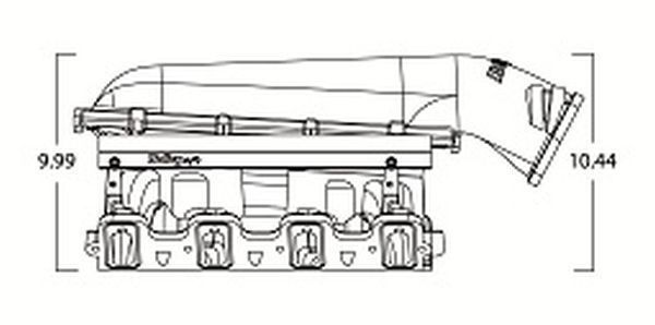 Holley HO300-126 Chev Holden LS1 LS2 LS6 Mid-Rise 92mm EFI Intake Manifold