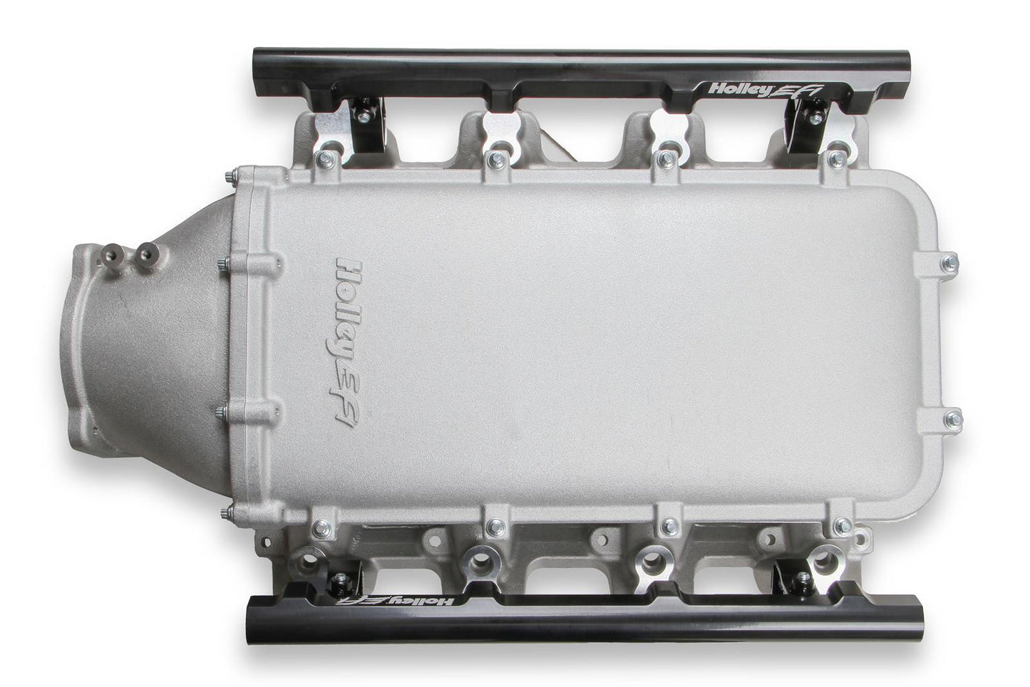 Holley HO300-621 Chev LS Modular Lo-Ram EFI Intake Manifold Cathedral Port Heads Natural Finish