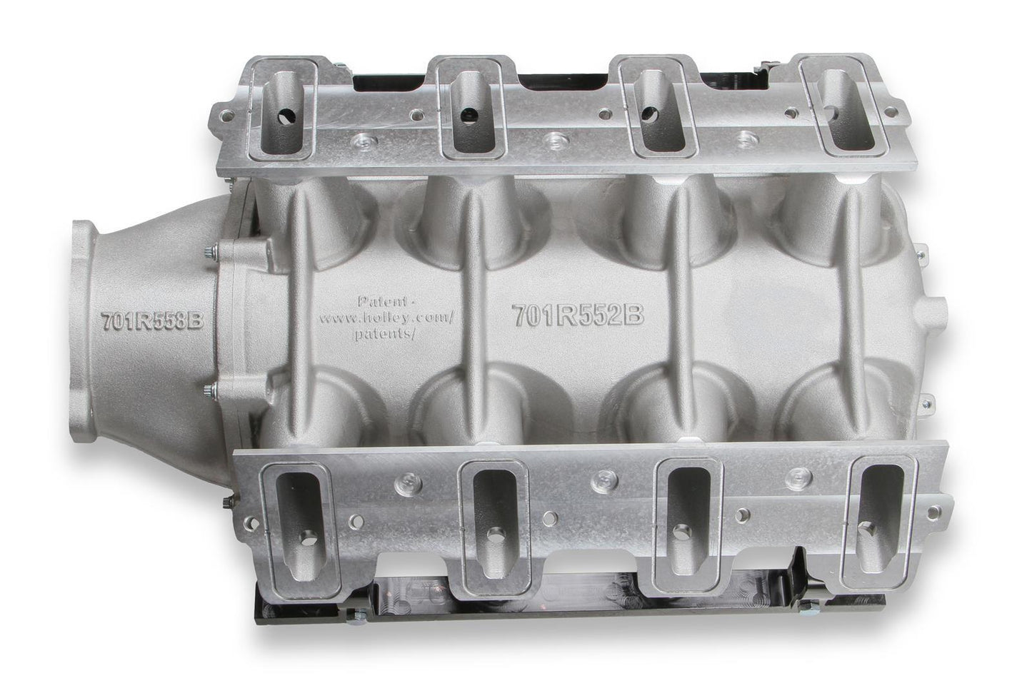 Holley HO300-621 Chev LS Modular Lo-Ram EFI Intake Manifold Cathedral Port Heads Natural Finish