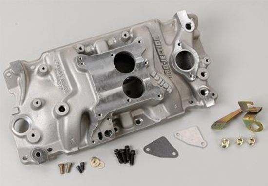 Intake Manifold Pro-Jection Aluminium Natural Throttle Body Holden Chevrolet GMC Small Block Each