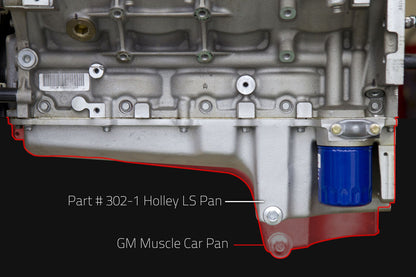 Holley | HO302-1 | Chev SB GM LS1 LS2 LS3 Retrofit Engine Oil Pan 5.2l Capacity