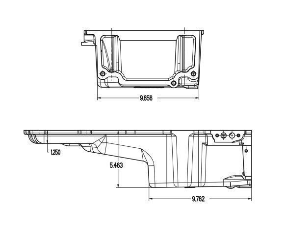 HOLLEY GM LS RETRO-FIT OIL PAN 5.44L HO302-2 SUIT CHEV CAMARO 67-69, NOVA 68-74