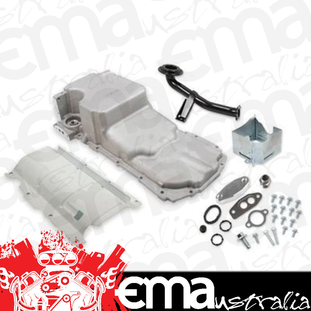 GM Gen V LT Retro-fit Oil Pan - Drag Race - As Cast - incl special drag race hinged door baffles & pickup