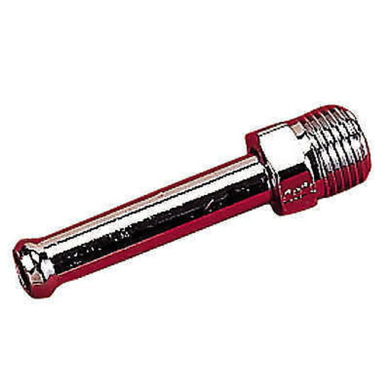 Holley HO34-21 CHROME INLET TUBE 5/8-18" OUTLET