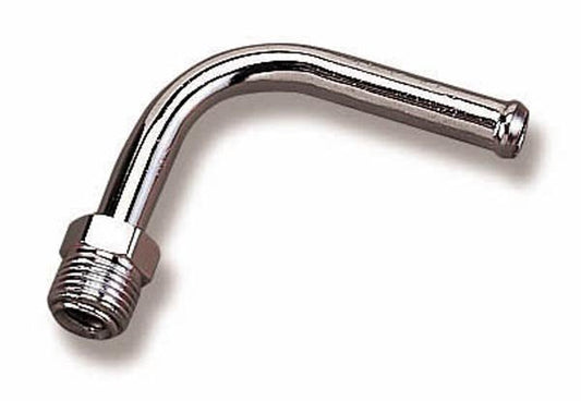 Chrome Universal 180 deg. Fuel Line Fitting (3/8" hose to 5/8"-18 inverted flare) (HO34-22)