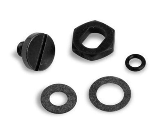 Needle and Seat Lock Screw Replacement Adjustment Nut for Carburettors w/ Black Hardware Kit