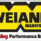 Decal Vinyl Weiand Manifolds Logo Yellow Black Each