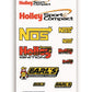Holley HO36-326 Vinyl Decal Sheet Sport Compact 10.5" x 4.5"