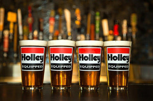 HOLLEY GLASS W/HOLLEY EQUIPPED