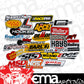 Holley HO36-462 'Go Fast' Sticker Pack - 24 Vinyl Decal Pack