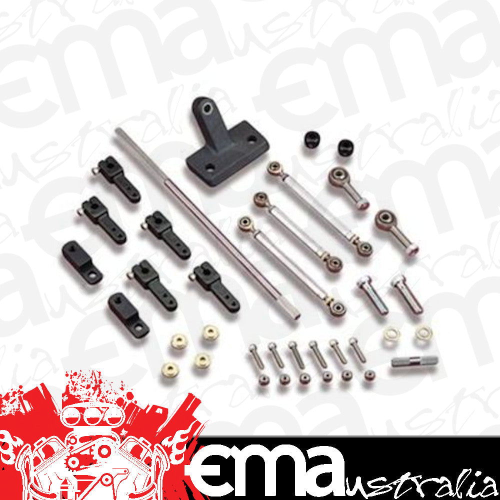 Throttle Linkage Kit Hi-Ram Dual Quad Side Mount Chevy Small Block Kit