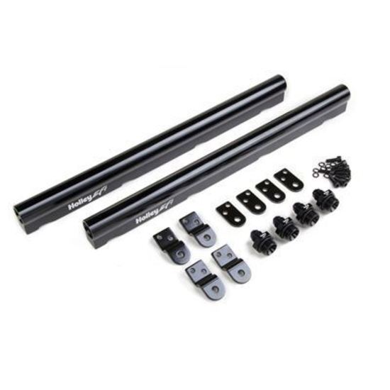 Valve CoversFuel Rails EFI Aluminium Black Anodized Fittings Chevy 4.8L LS 5.3L LS 6.0L LS Kit