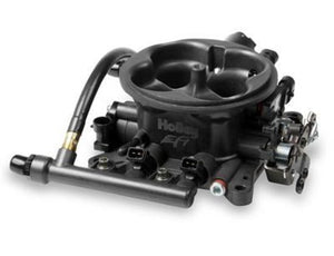 Throttle Body Injection TBI 950 CFM 4 Venturi TPS Sensor 80 lb. Injectors Aluminium Gray Anodized Each