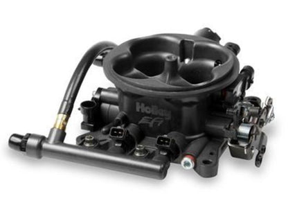 Throttle Body Injection TBI 950 CFM 4 Venturi TPS Sensor 80 lb. Injectors Aluminium Gray Anodized Each