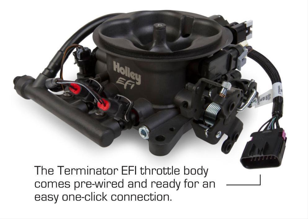 HOLLEY TERMINATOR 4BBl EFI SYSTEM HO550-406 HARD CORE GREY 950CFM THROTTLE BODY