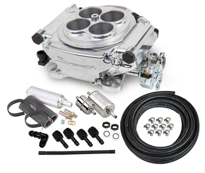 Holley HO550-510K Sniper 550-510K EFI Self-Tuning Fuel Injection System (Master Kit),Polished