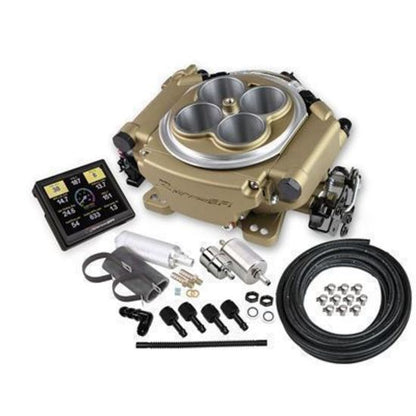 Holley HO550-516K Sniper EFI Self-Tuning Master Kit + Handheld EFI Monitor(Gold)