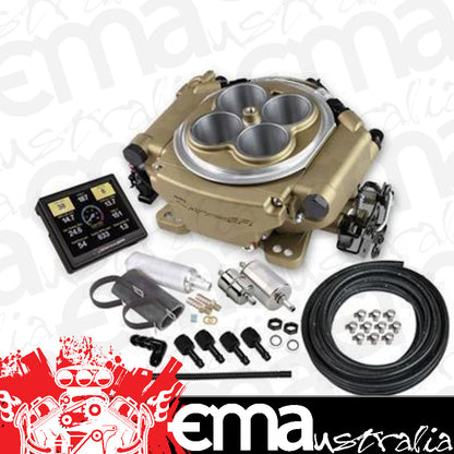Holley HO550-516K Sniper EFI Self-Tuning Master Kit + Handheld EFI Monitor(Gold)
