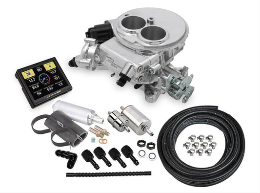 Holley HO550-849K Sniper 2300 Two-Barrel Fuel Injection System Master Kit Polished