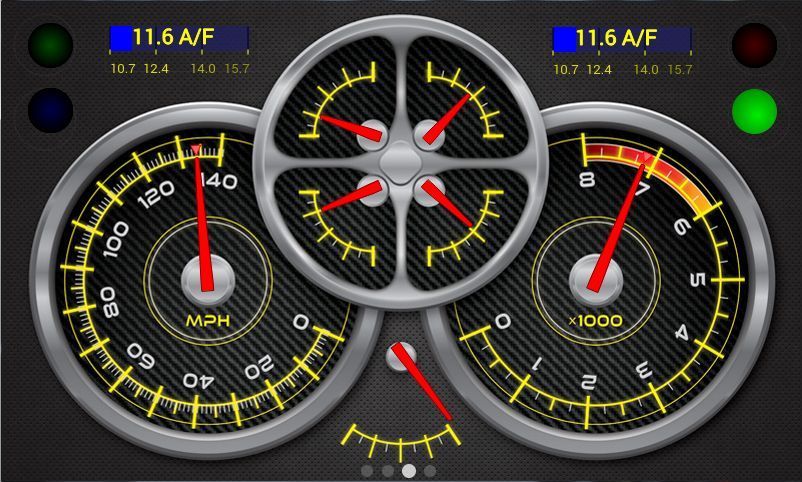 Holley HO553-106 EFI Digital Dash Fully Customizable 7.5" W x 4.625" H x 1"