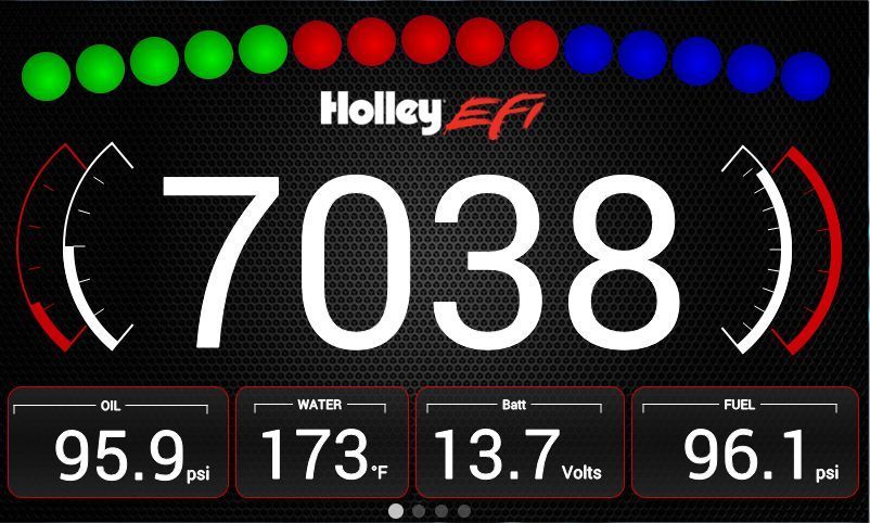 Holley HO553-106 EFI Digital Dash Fully Customizable 7.5" W x 4.625" H x 1"
