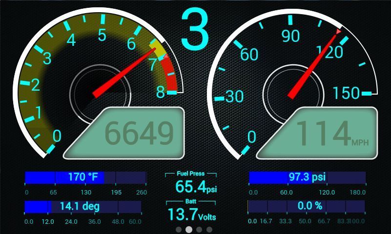 Holley HO553-106 EFI Digital Dash Fully Customizable 7.5" W x 4.625" H x 1"