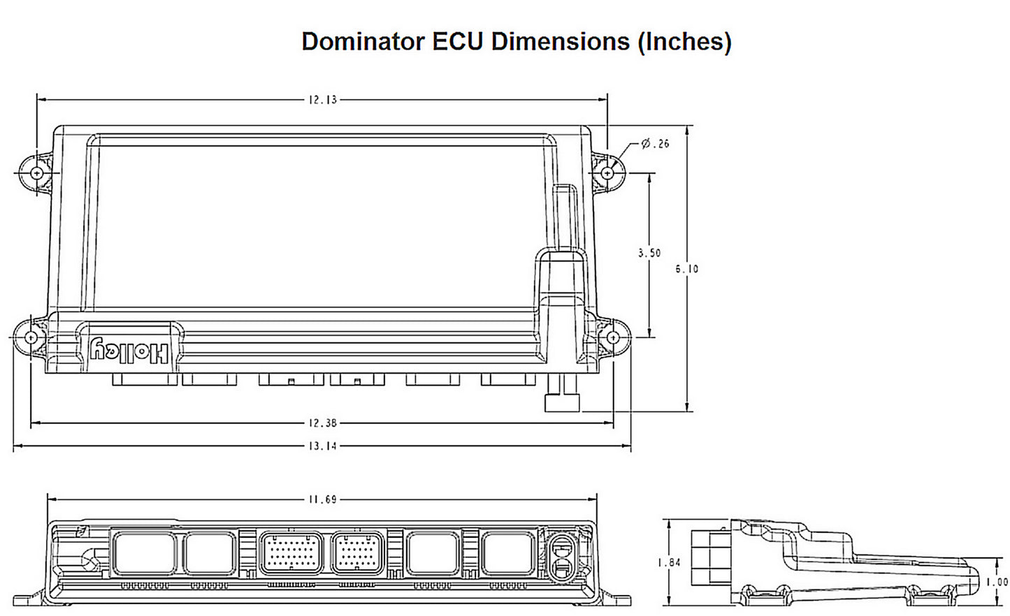 HOLLEY HO554-114 Dominator EFI ECU Only w/ USB & Software