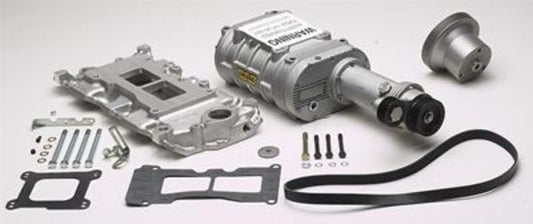 Supercharger System Roots 142 Series Satin Chevy Small Block Kit