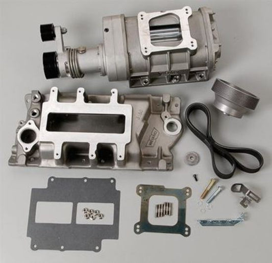 Supercharger System Roots 177 Series Satin Chevy Small Block Kit