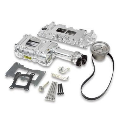 Supercharger System Roots 142 Series Polished Chevy Small Block Kit