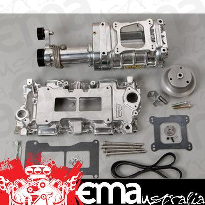 Supercharger System Roots 142 Series Polished Chevy Small Block Kit