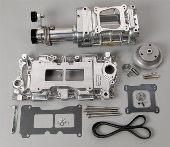 Supercharger System Roots 142 Series Polished Chevy Small Block Kit
