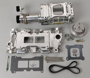 Supercharger System Roots 142 Series Polished Chevy Small Block Kit
