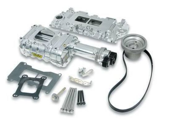 Supercharger System Roots 142 Series Polished Chevy Small Block Kit