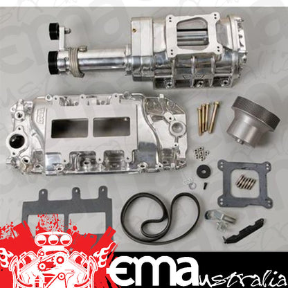 Supercharger System Roots 177 Series Polished Chevy Big Block Oval Port Kit