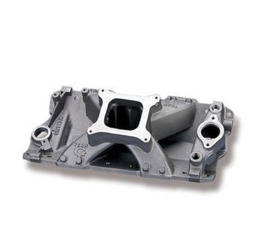 Intake Manifold Team G Single Plane Aluminum Natural Square Bore Chevy Small Block Each