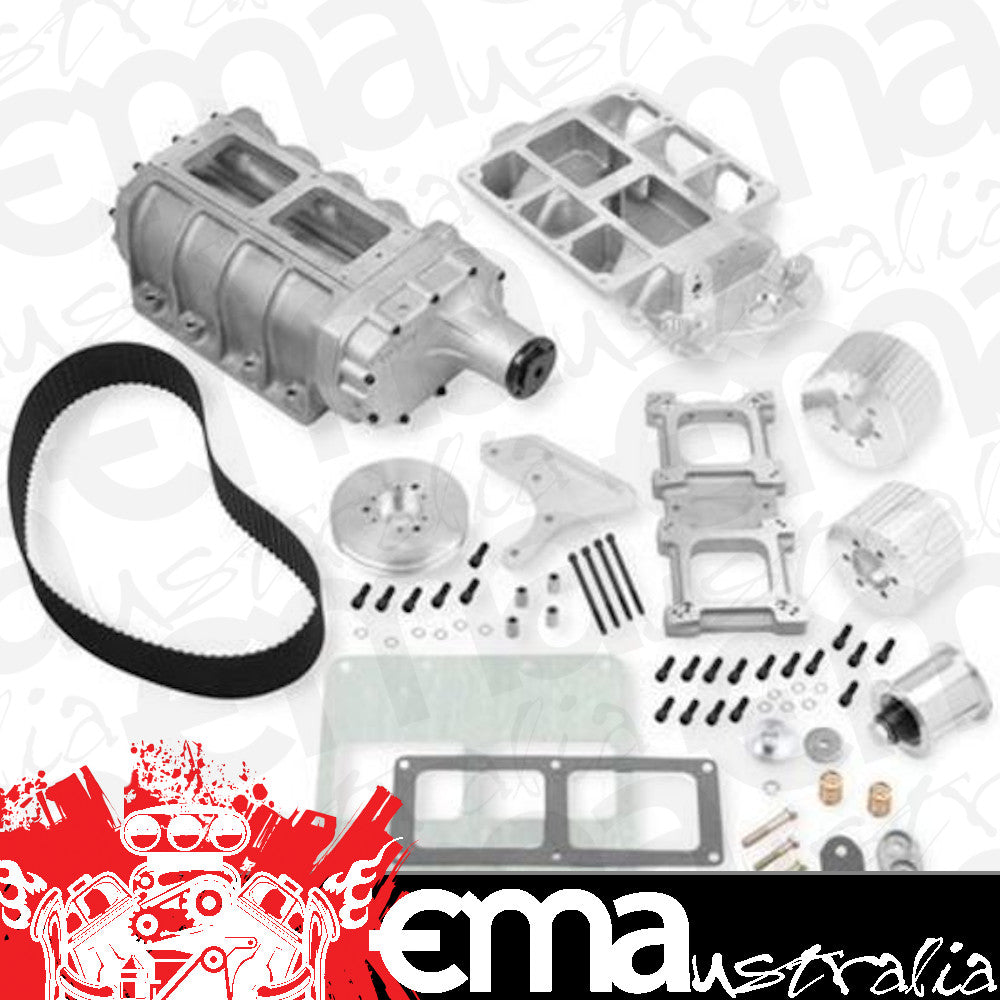 Supercharger System Roots 6-71 Series Polished Chevy 1955-86 Small Block Kit