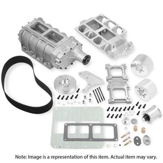 Supercharger System Roots 6-71 Series Polished Chevy 1955-86 Small Block Kit