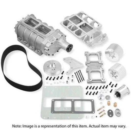 Supercharger System Roots 6-71 Series Polished Chevy 1955-86 Small Block Kit