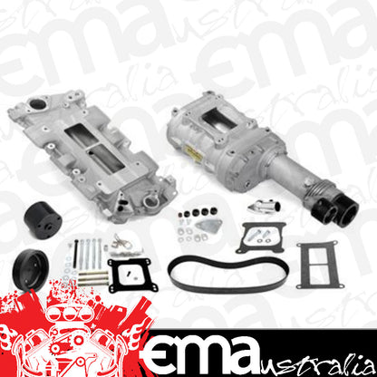 Supercharger System Roots 144 Series Satin Chevy Small Block Kit